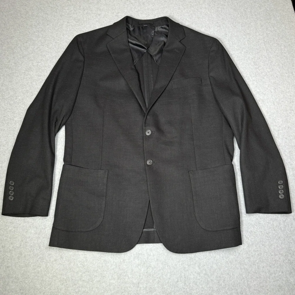 Jos. A Bank Performance Knit Half Lined Sport Coat Blazer Mens 44 R Tailored Fit